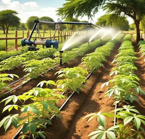 Méthode d’irrigation moderne pour la culture du manioc